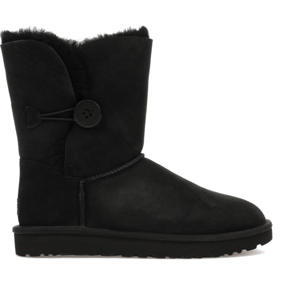 UGG Black Shearling Slippers